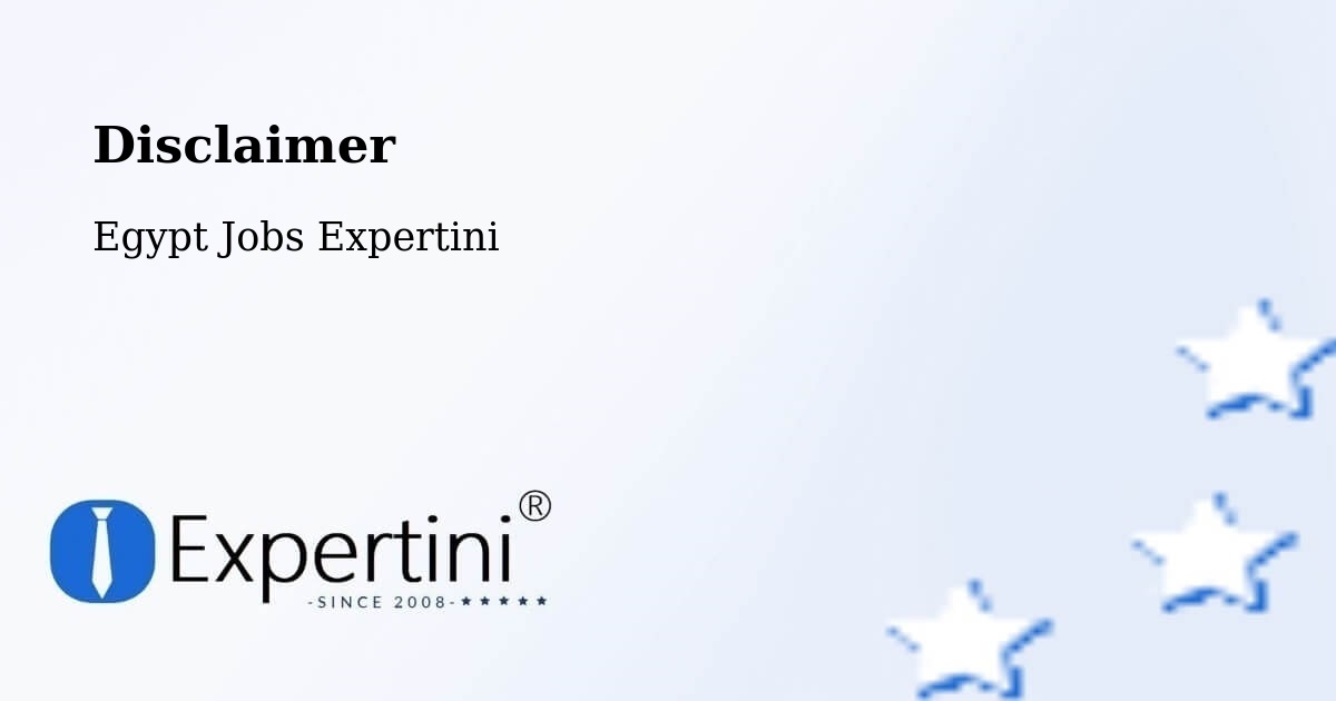 Disclaimer – Asyūţ - Egypt Jobs Expertini